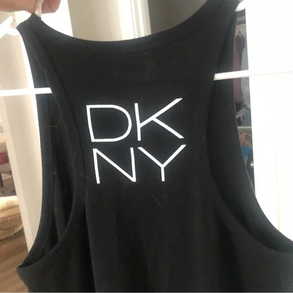 dkny black and white maxi dress DKNY Sleeveless Printed Maxi Dress White/Black Multi XL at Amazon Women's Clothing store